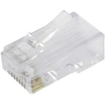 Fiche modulaire mâle non blindée Cat.5e Bel Stewart Connectors SS-37000-002 RJ45 mâle, droit Pôle: 8P8C transparent 1 pc(s) Q085721