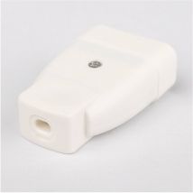 Fiche plastique 2p-6 a femelle blanc