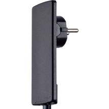 Evoline - Fiche Plate À Contact De Protection 1510.0000.0100 Avec Dispositif D'Aide Au Branchement Plastique 230 V Noir I