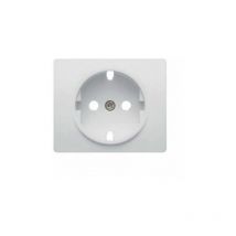 BJC - Fiche prise schuko 2P + tt blanc iris 18724