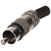 Toolland - fiche rca male - nickelee - noir CA116B RI808