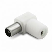 Fiche tv coudée 9,52 mm fem.