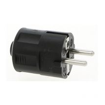 Fiche Universelle Mâle 16A Noire