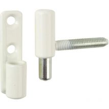 Otlav - Fiches femelles type P38 nœud ø 13 mm finition blanc ral 9010 vis cachées pour menuiserie pvc B504