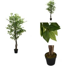 Ficus artificiel 378 feuilles 80 cm vert - Ficus Artificiel - Plante Artificielle - Décoration Intérieure - Maison - Salon