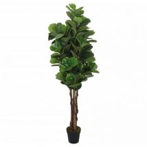 Ficus lyrata artificiel 180 feuilles 150 cm vert
