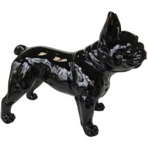 Kuateh - Figura Boston Terrier Kuatéh Osha 52x25x41 cm Negro