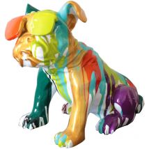 Kuateh - Figura Bulldog Sentado Kuatéh Bharbo 40x23x34 cm Multicolor