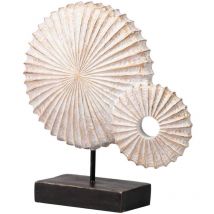 Figura Concha Decoracion Resina 33x10x33 Cm