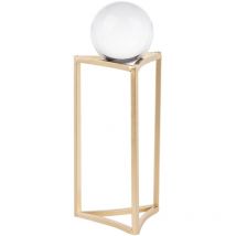 Figura Decoracion Metal Cristal 14x12x32 Cm