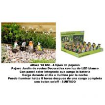 Altuna jardin pajaro decorativo resina surtido 13 cm 1040230po