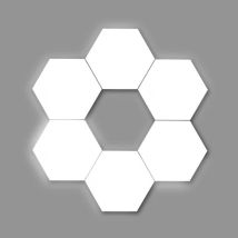 Orion91 - 7hSevenOn Deco - Figura Led Decorativa bloom, Plástico pc, Hogar, Oficina, 21W, 1200 lúmenes, Ángulo Apertura 120o, 220-240 Vac, Led smd,