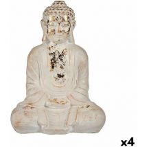 Ibergarden - Figure décorative pour le jardin Bouddha en polyrésine 17 x 37 x 26 cm (4 pièces)