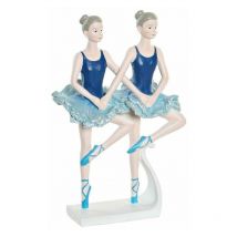 Figure décorative du BrandRésine bleue (14 x 7,5 x 20,5 cm) (Article No : S3019666) - Dkd Home Decor