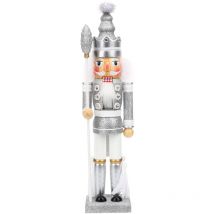 Figurine de Casse-Noisette en Bois de Noël Cadeau de Noël Traditionnel Décor de Soldat Casse-Noisette