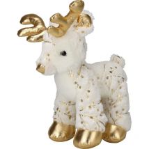 Figurine de Noël Cerf, en peluche, 40 cm.