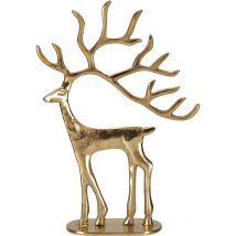 Figurine de Noël Renne, en métal, 31 cm