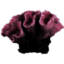 Figurine décorative en corail artificiel en résine violette pour la maison