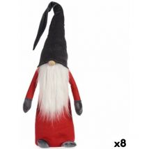 Krist+ - Figurine décorative gnome white red grey polyester wood sand 20 x 100 x 25 cm (8 pièces)