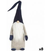 Krist+ Figurine décorative Gnome bleu White Bois polyester gris Sand 20 x 100 x 25 cm (8 pièces)