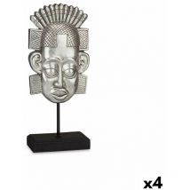 Figurine indienne décorative en argent 17,5 x 36 x 10,5 cm (4 pièces)
