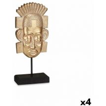 Figurine décorative indienne dorée 17,5 x 36 x 10,5 cm (4 pièces)