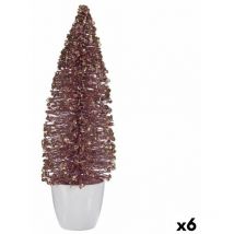 Christ+ Décoration de sapin de Noël Figure rose doré 10 x 33 x 10 cm (6 pièces) - Krist+