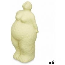 Figurine décorative en dolomite verte 14 x 34 x 12 cm (6 pièces) femme de tarte