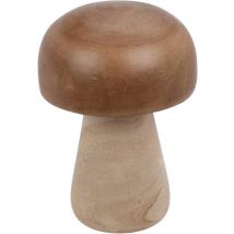 Figurine en bois champignon, 20 cm