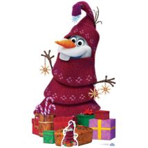 Star Cutouts - Figurine en carton Disney olaf frozen adventure ( Olaf déguisé pour Noël ) Hauteur 164 cm