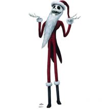 Star Cutouts - Figurine en carton Jack Skellington en Costume de Noël - L'Etrange Noël de Monsieur Jack - Haut 188 cm