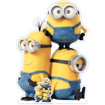 Figurine en carton Kevin, Bob et Stuart - Les Minions 2 : Il était une fois Gru - Haut 131 cm