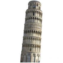 Star Cutouts - Figurine en carton La tour penchée de Pise 174 cm