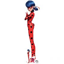 Star Cutouts - Figurine en carton Ladybug - Miraculous Ladybug et Chat et une mini-figurine- h 136 cm