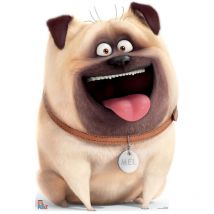 Star Cutouts - Figurine en carton le chien carlin Mel Comme des bêtes Hauteur 91 cm