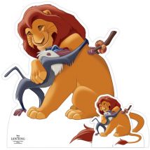 Star Cutouts - Figurine en carton – Mufasa et Rafiki - Le Roi Lion - Haut 74 cm