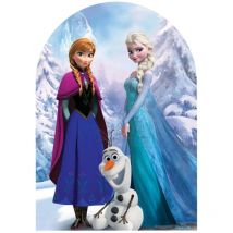 Star Cutouts - Figurine en carton Passe tête Anna et Elsa et Olaf Reine des neiges Disney -Haut 123 cm
