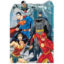 Star Cutouts - Figurine en carton passe-tete Enfant La ligue des justiciers dc Comics Hauteur 135 cm