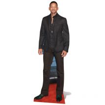 Figurine en carton Will Smith costume noir 188 cm