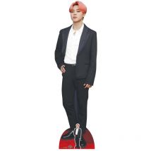 Star Cutouts - Figurine en carton J-Hope Jung Ho-seok, veste noire - bts (kpop) -Haut 175 cm