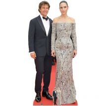 Figurine en carton Tom Cruise et Jennifer Connelly - Acteur et Actrice Américains - Haut 177 cm