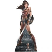 Figurine en carton Wonder Woman avec épée et bouclier - Haut 184 cm