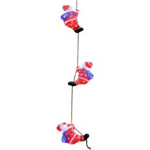 Figurine lumineuse led en acrylique - décoration de Noël - Modèle au choix Trio de père-noël