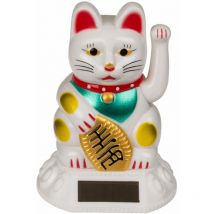 Figurine solaire chat porte bonheur