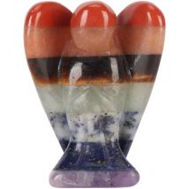 Figurines d'ange en cristal porte-bonheur Figurines d'ange gardien en pierre de jade polie à la main pour la méditation de guérison
