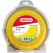 Fil carre jaune 2 4mm 75m