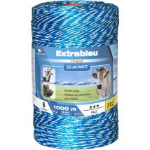 Lacme - fil extrableu 1000, ø 3mm, 2 cuivre ø 0,25, 4 inox ø 0,20 - 1000m