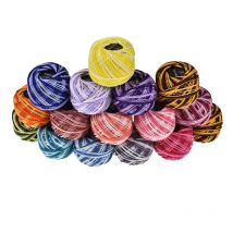 Fil coloré 16 couleurs pour broderie au point de croix, câblage au point de croix, fil à broder couleur diy (multicolore)