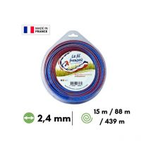 Oleo Mac - Fil débroussailleuse hélicoïdal 'Le fil Français' - 2,4 mm 15m