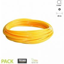 Fil débroussailleuse rond 4 mm ultra-résistant 20 mètres jaune Texas